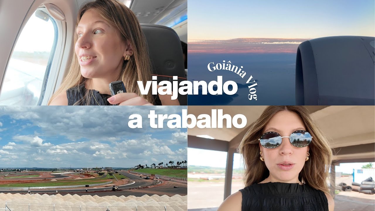 VLOG | Viajando a trabalho pela primeira vez. Levei vocês pra Goiânia!
