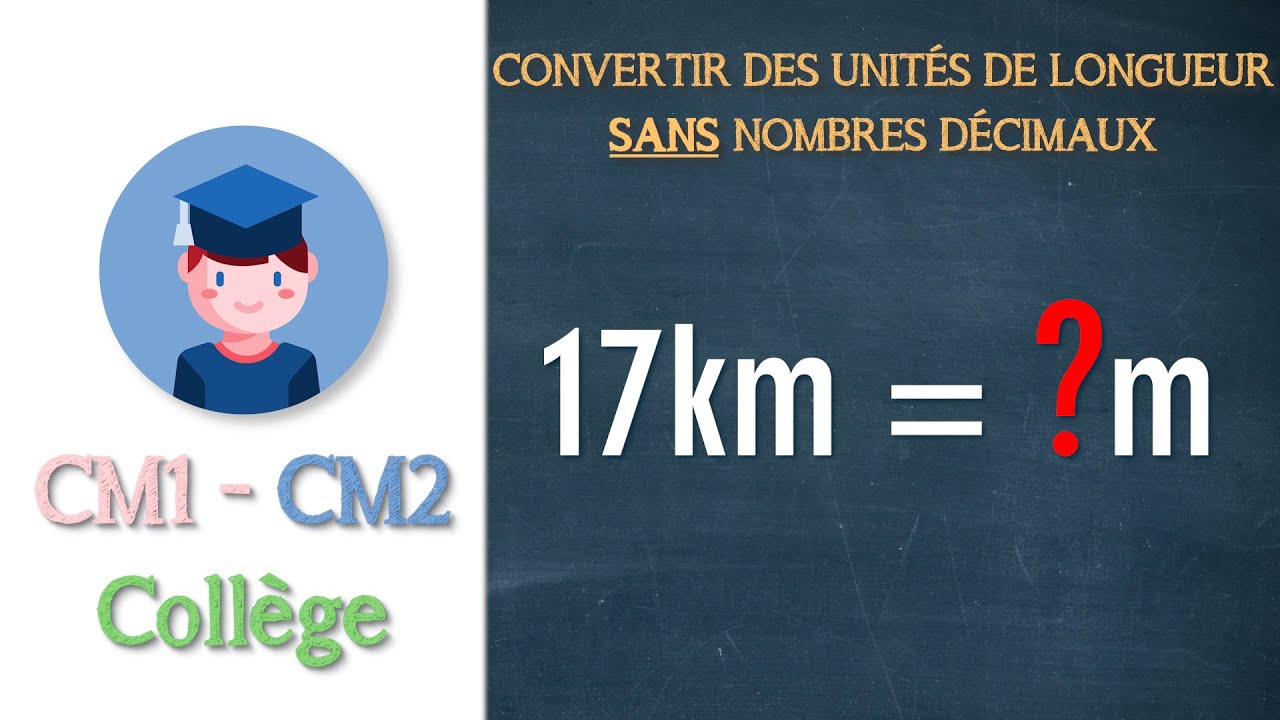Convertir des unités de longueur SANS nombres décimaux - CM1 CM2 collège - Petits Savants