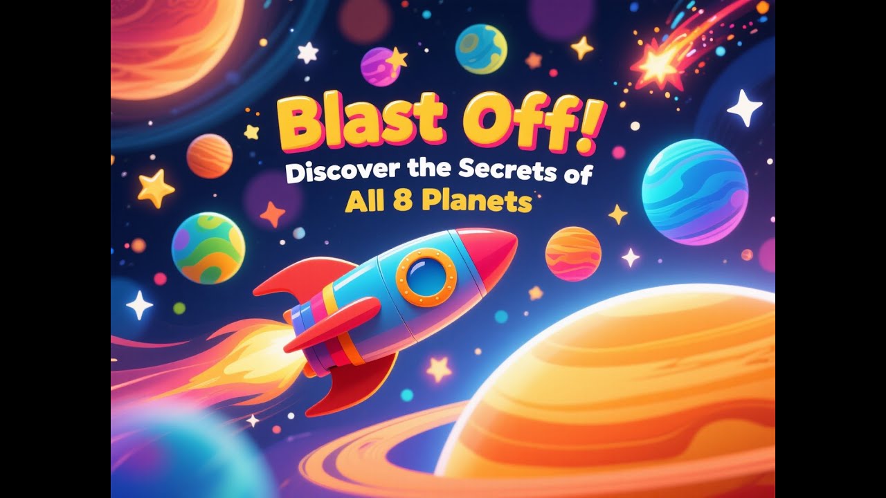 Blast Off! 🚀 Amazing Planet Facts for Kids Solar System Space Adventure
