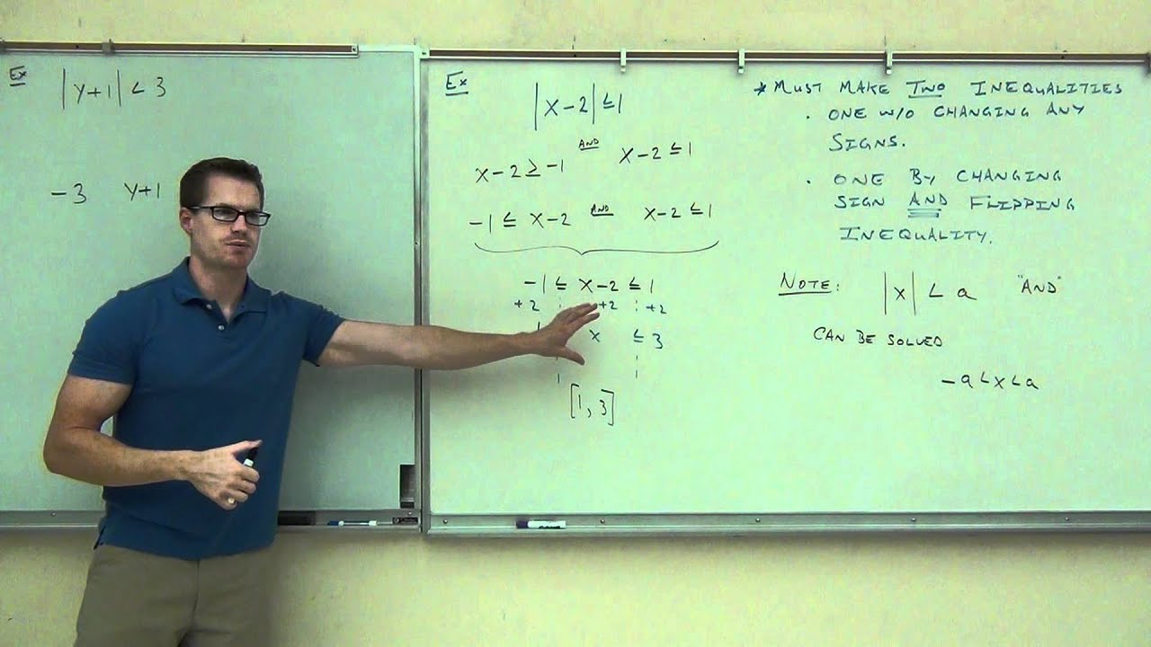Intermediate Algebra Lecture 9.3:  Solving Absolute Value Inequalities