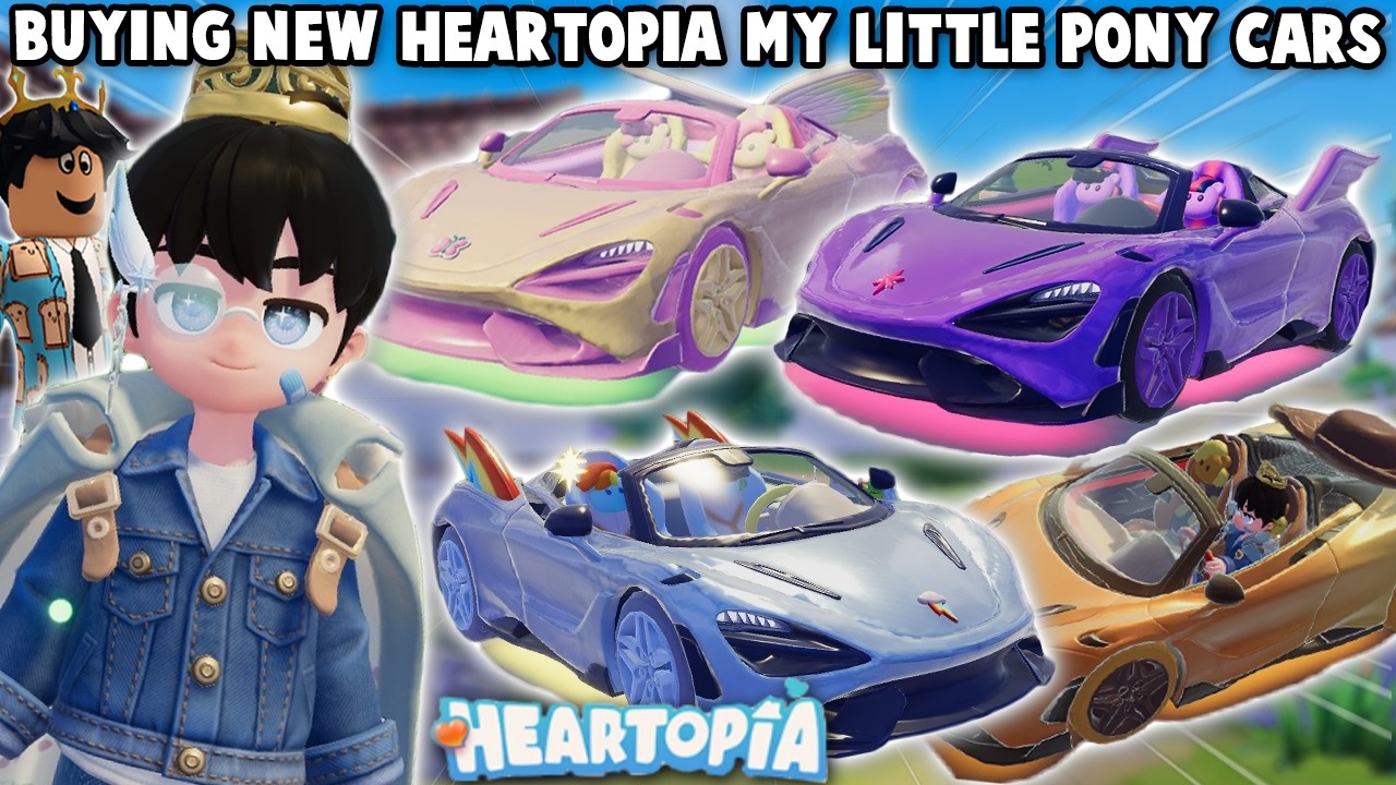 BUYING the NEW HEARTOPIA X MY LITTLE PONY UPDATE COLLAB CARS... NEW LUNAR NEW YEARS ITEMS and MORE!