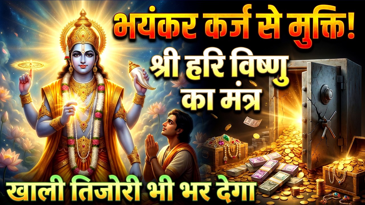 भयंकर कर्ज से मुक्ति! श्री हरि विष्णु का यह मंत्र खाली तिजोरी भी भर देगा | श्री हरि विष्णु मंत्र