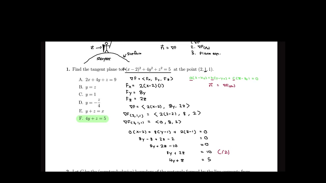 MA 261 Spring 2025 Final Exam