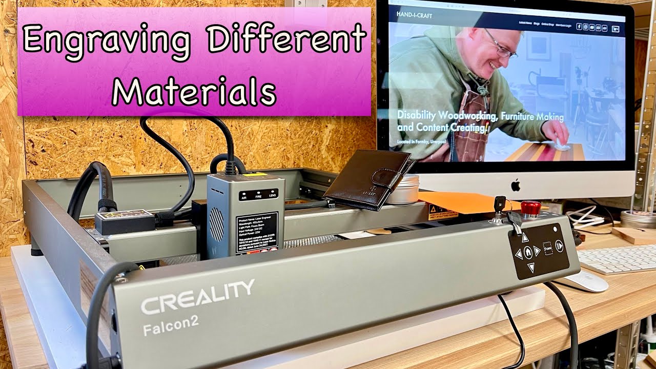 Testing the Creality Falcon2 22w Laser on Different Materials: Laser Engraving Experiment