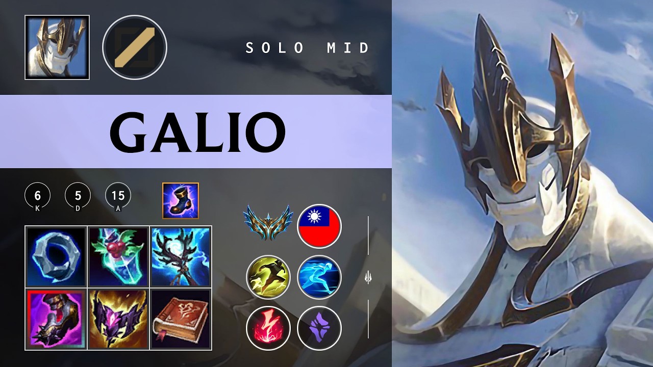 Galio Mid vs Twisted Fate - TW Challenger Patch 26.03
