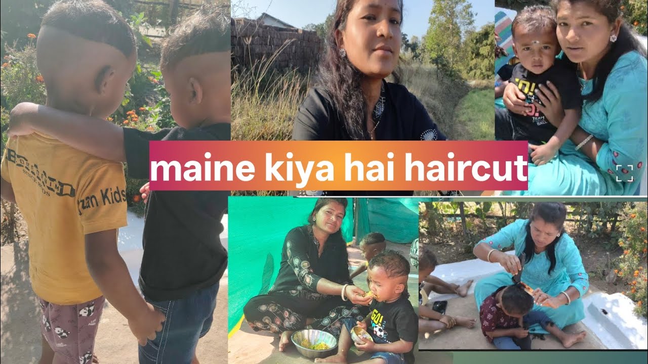 Maa Kuch Bhi Kra Sakte Hai||Maine Kiya Bhaccho Ka Haircut 