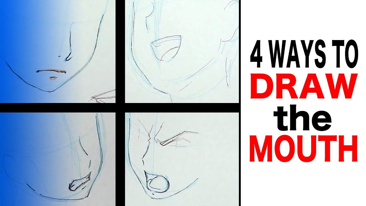 How to Draw Anime: Mouth (4 Ways) -