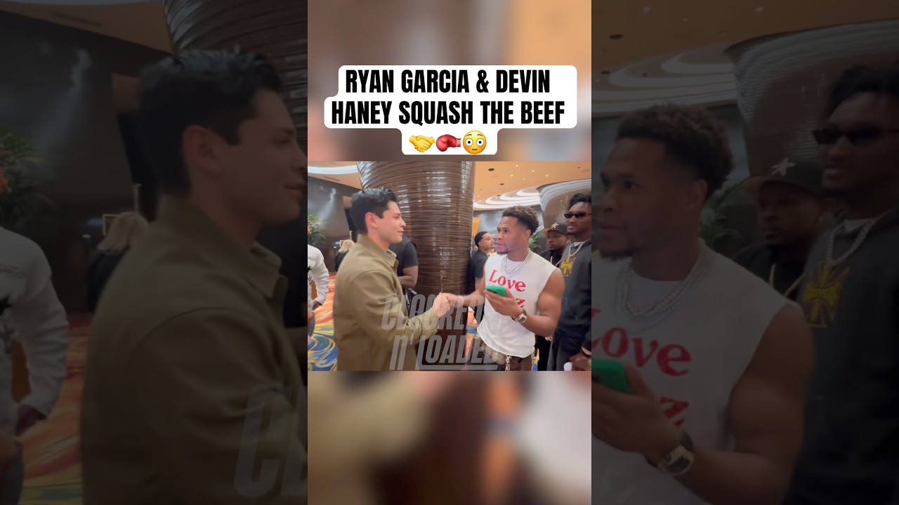Ryan Garcia & Devin Haney Squash The Beef 🥊🤝 #ryangarcia #devinhaney #boxing #sports #beef #combat