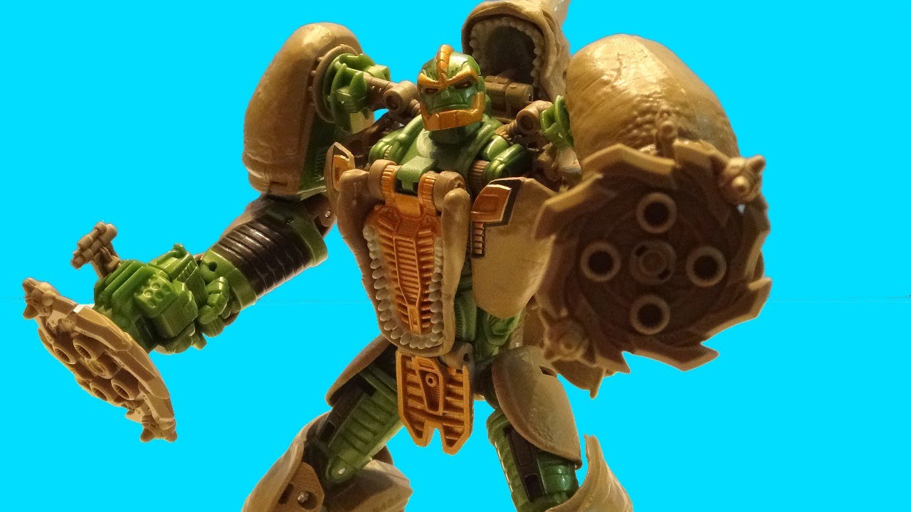 TRANSFORMERS RHINOX 2013 VOYAGER BEAST WARS VIDEO TOY REVIEW