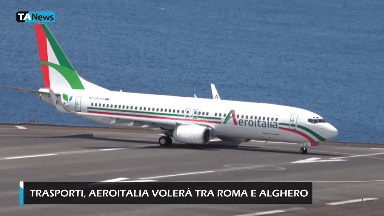 Trasporti, Aeroitalia volerà tra Roma e Alghero a tariffe agevolate