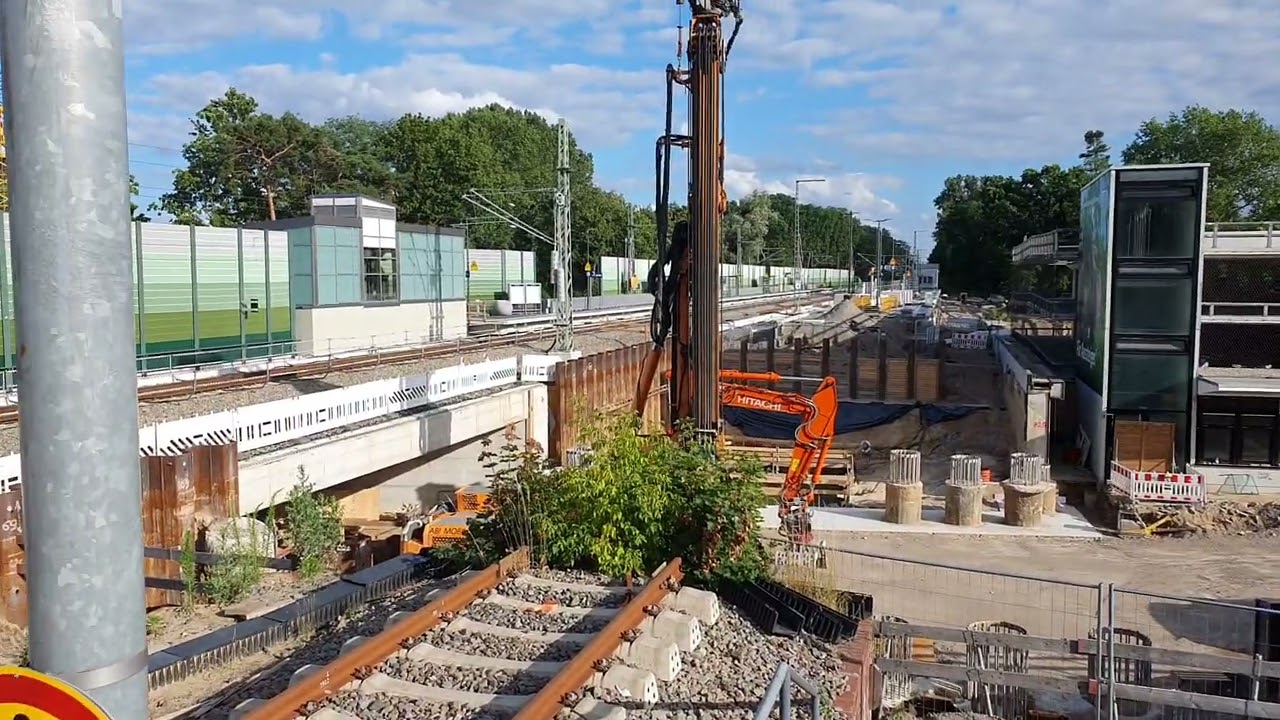 Dresdener Bahn | 2. Teil Blankenfelde 23. Juni 2024 | Baustellenansichten