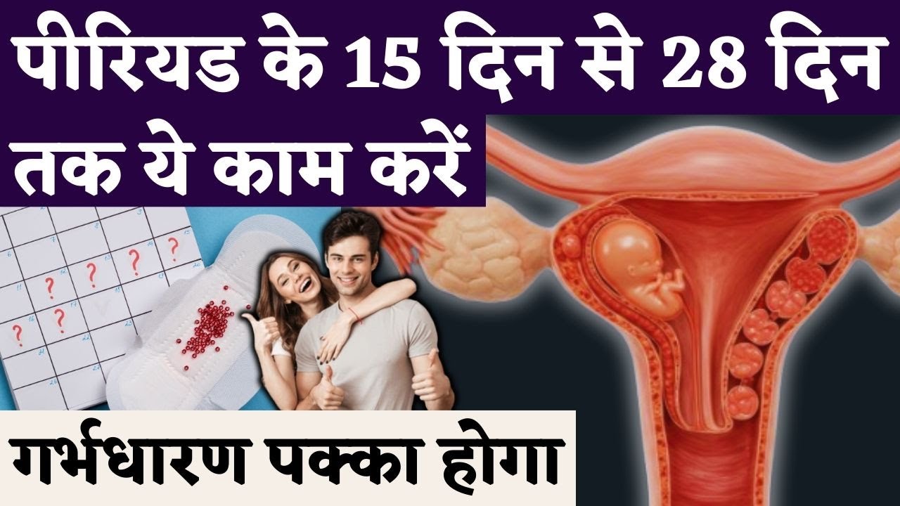 पीरियड से 15 दिन से 28 दिन तक ये काम करे - Do this Ovulation to implantation & Get pregnant fast