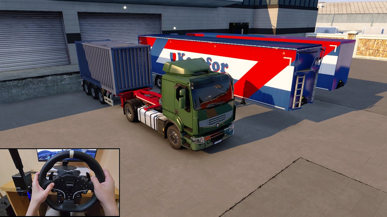 Euro Truck Simulator l RENAULT PREMLUM NORMAL ROOF 380HP l MOZA R5