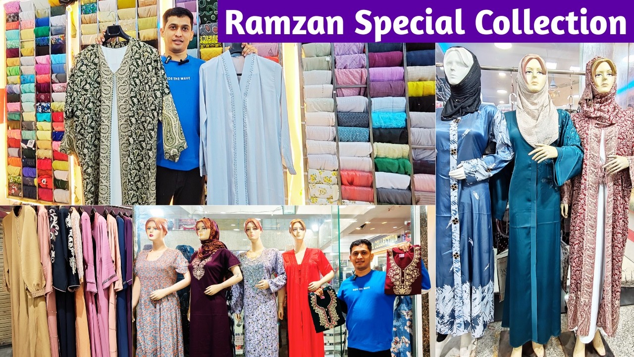 Dubai Burqa RAMZAN Collection New Model Abaya Kaftan Nighties Night Suits Hijab Stoles In Low Price