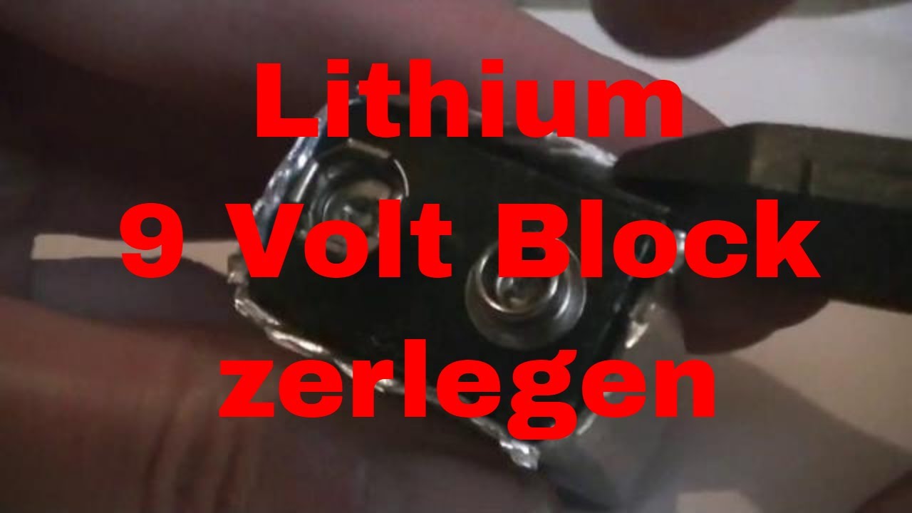 Lithium 9 Volt Block Batterie zerlegen - eflose #792