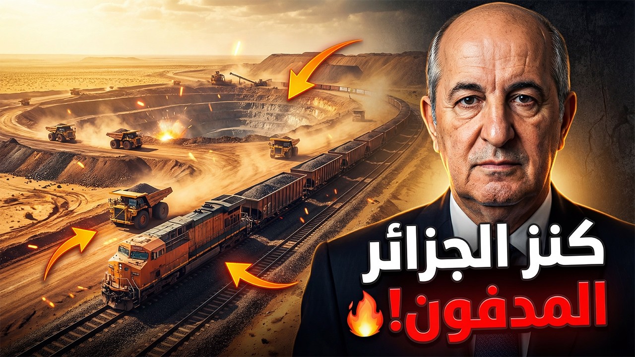 🔥 كنز الصحراء يكشف أسراره! هل تصبح الجزائر عملاق الحديد عالميًا؟ 🌍🚆 #viral  #video