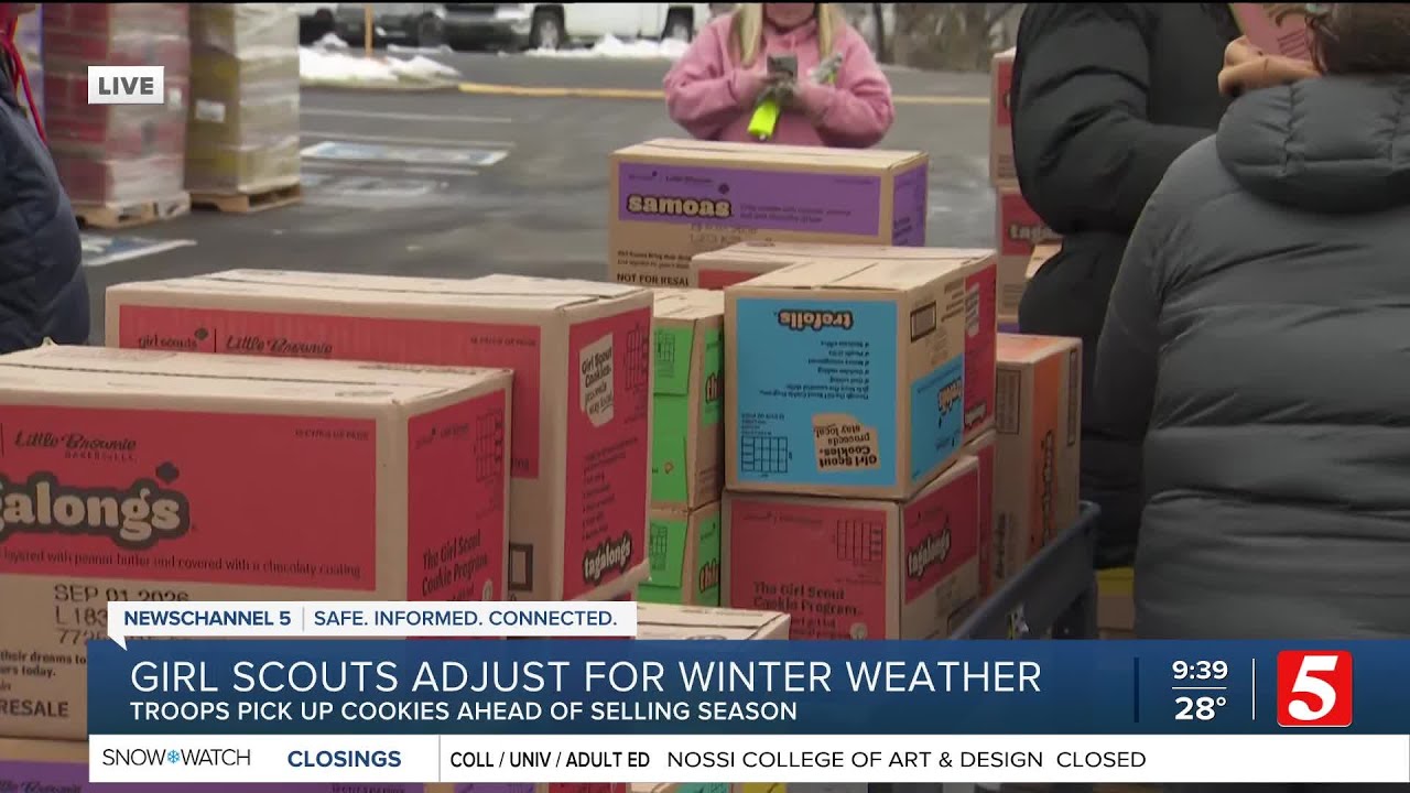 Girl Scout cookies launch despite Middle Tennessee winter storm