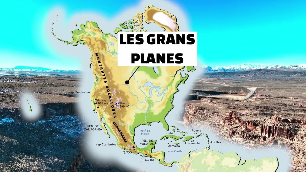 Competició d'un mapa físic d'Amèrica del Nord i Central 🏆