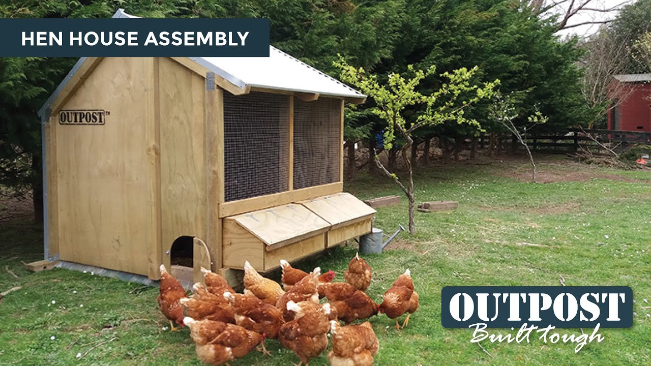 How to build a kitset Hen House - Outpost hen house assembly time lapse video