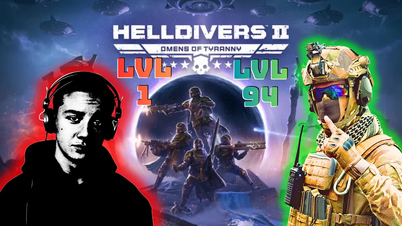 Helldivers First Time LVL1 vs LVL94