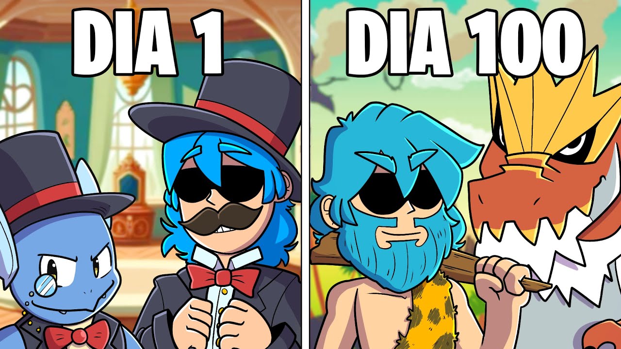SOBREVIVI 100 DIAS NO PASSADO DO MINECRAFT PIXELMON