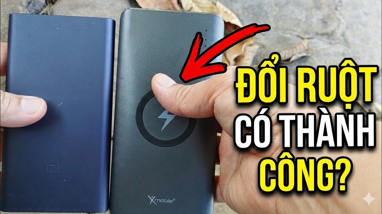 Đổi ruột sạc dự phòng Xiaomi và Xmobile: Cái kết bất ngờ!