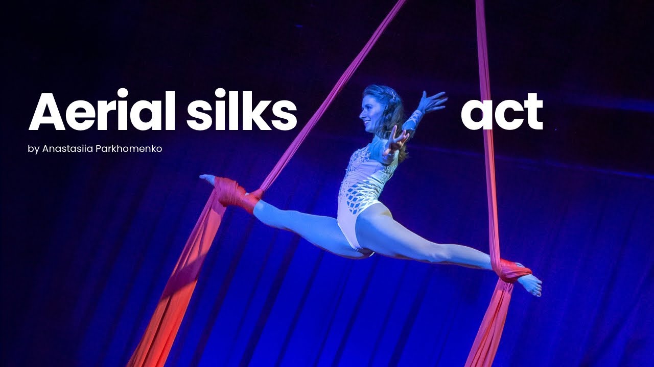 Special performance at the Ottawa Aerial Circus Festival. Anastasiia Parkhomenko aerial silks act
