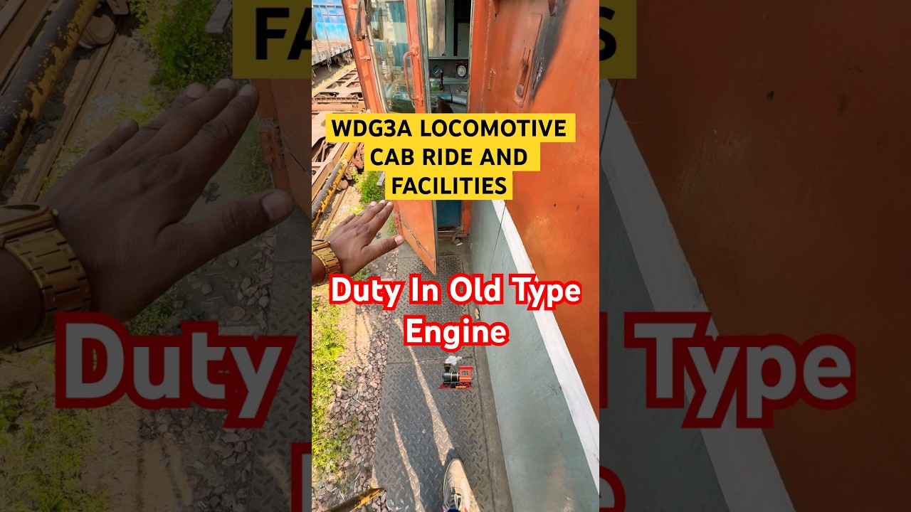 RAILWAY LOCO PILOT DUTY #Indianrailways#train #railway #shortsfeed #shorts #locopilot #wdg3a #vlog
