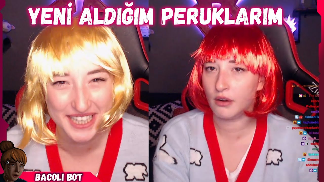 Pqueen - Yeni Aldığı Peruklarunı Gösteriyor!
