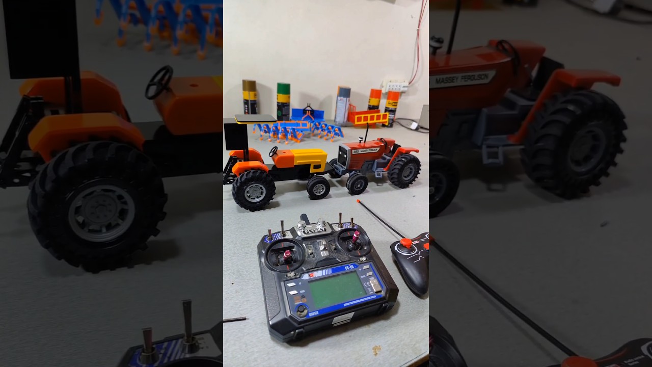 remote controle tractor hmt 5911 Vs Massey Ferguson power check