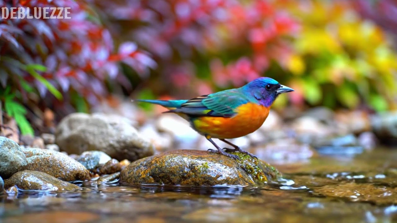 Nature Sounds & Relaxing Piano | 4K Birds Singing in the Forest for Deep Sleep & Healing