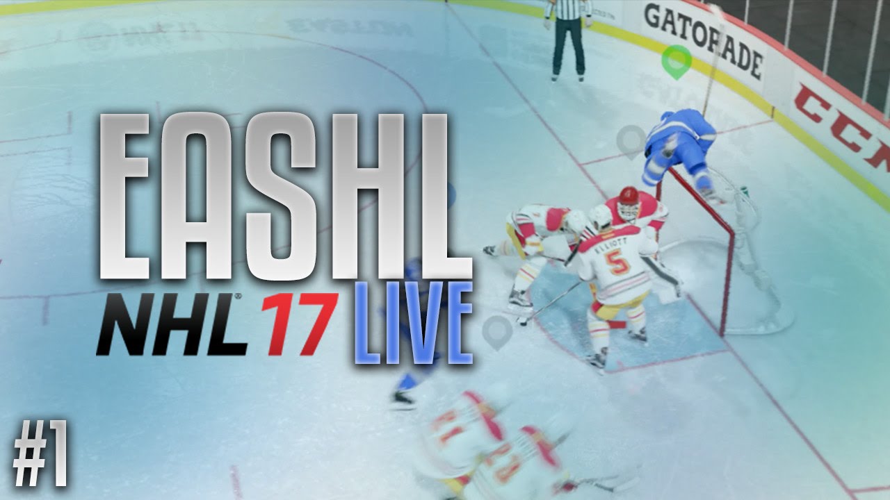 NHL 17 | HE FLEW OVER THE NET (EASHL LIVE #1)