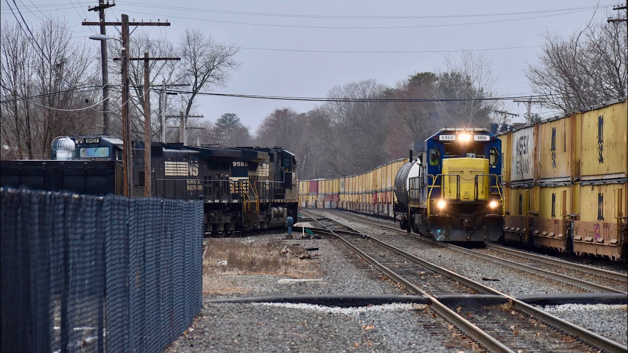 Busy railfanning day in Ayer MA (MACe, special MBTA wrap, Pan Am)