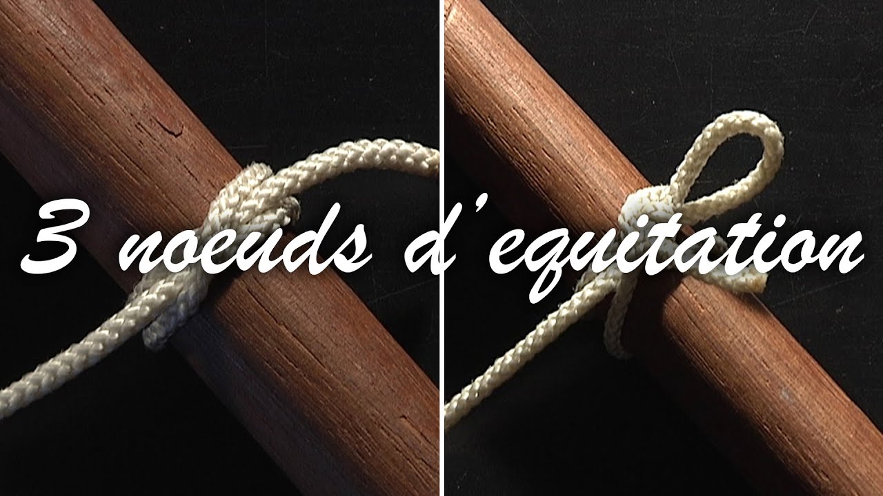 TUTO 3 noeuds d equitation