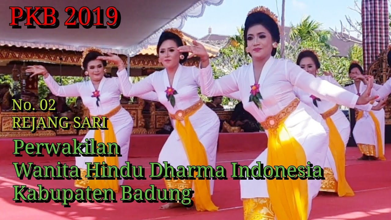 PKB 2019 Tari Rejang Sari Wanita Hindu Dharma Indonesia Kabupaten Badung