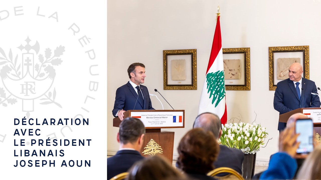 Déclaration du Président Emmanuel Macron et du Président de la République libanaise Joseph Aoun.