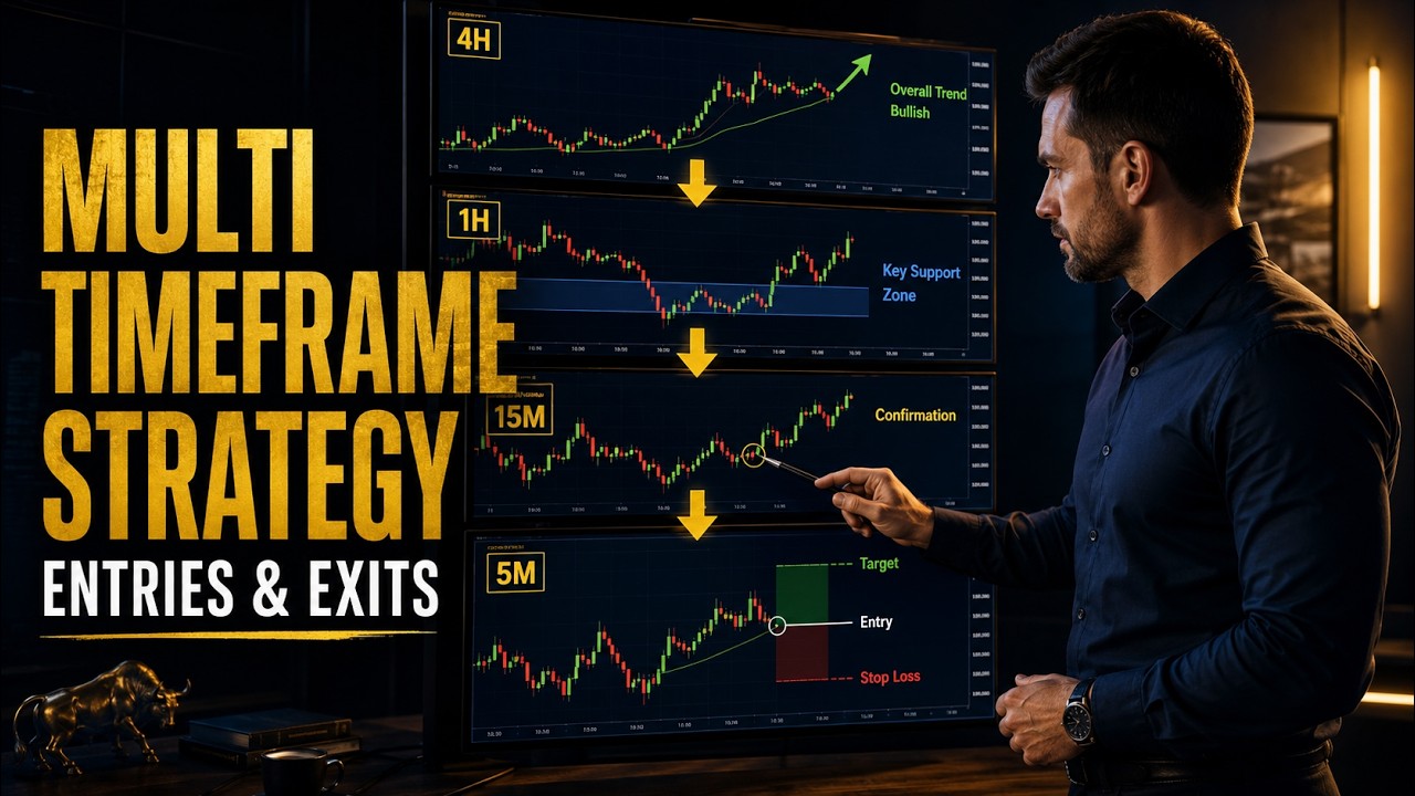 Multi Timeframe Analysis Strategy for Perfect Trade Entries & Exits