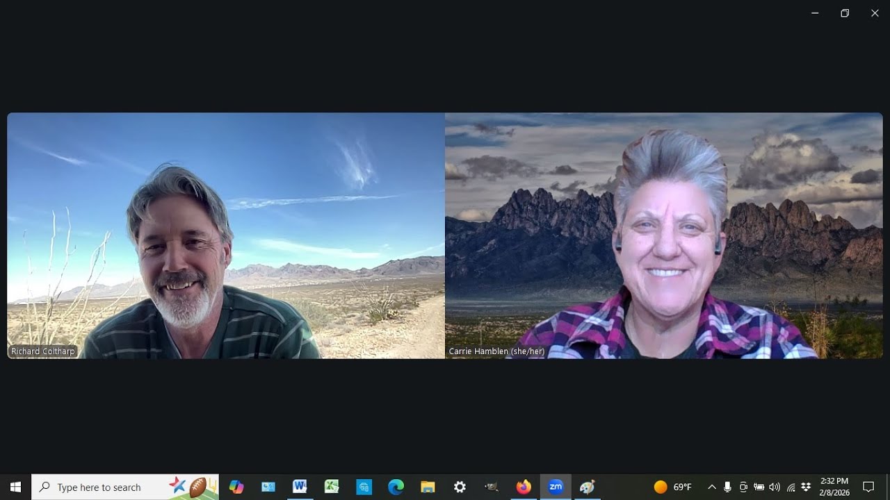 Zoom Chat Richard Coltharp for Feb. Academy for Learning in Retirement Series.