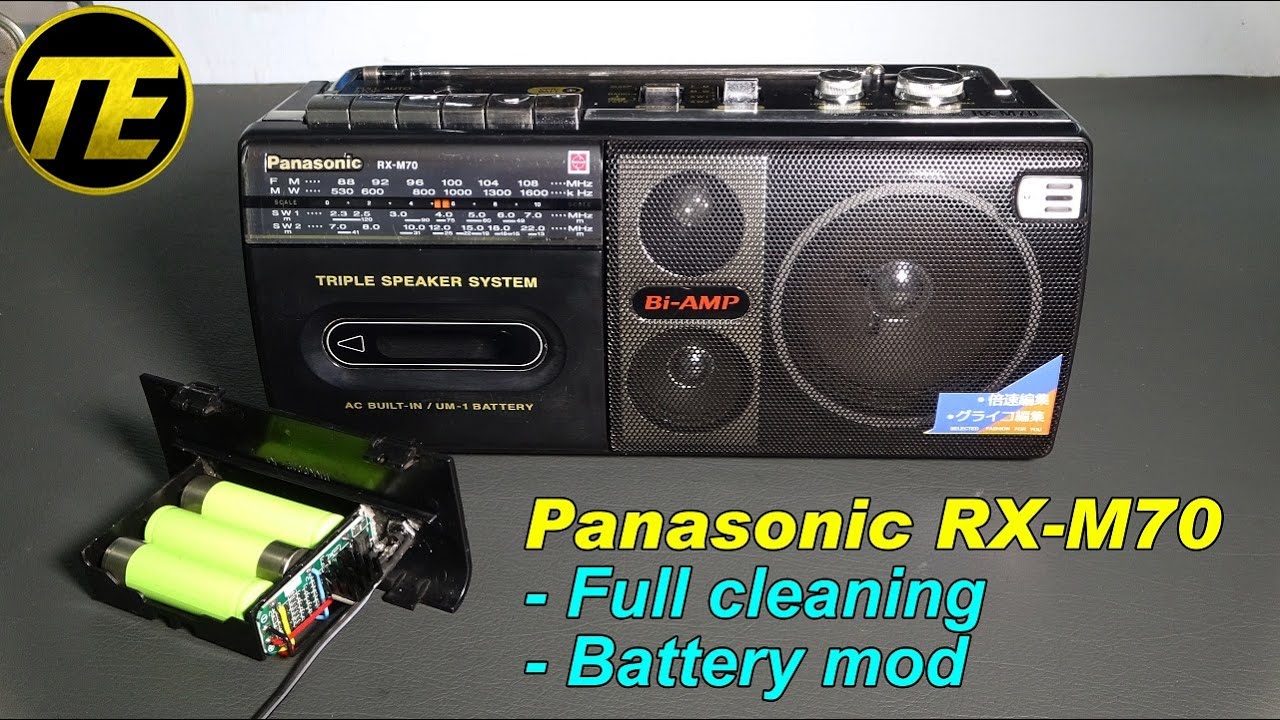 Panasonic RX-M70 Full cleaning and Battery mod