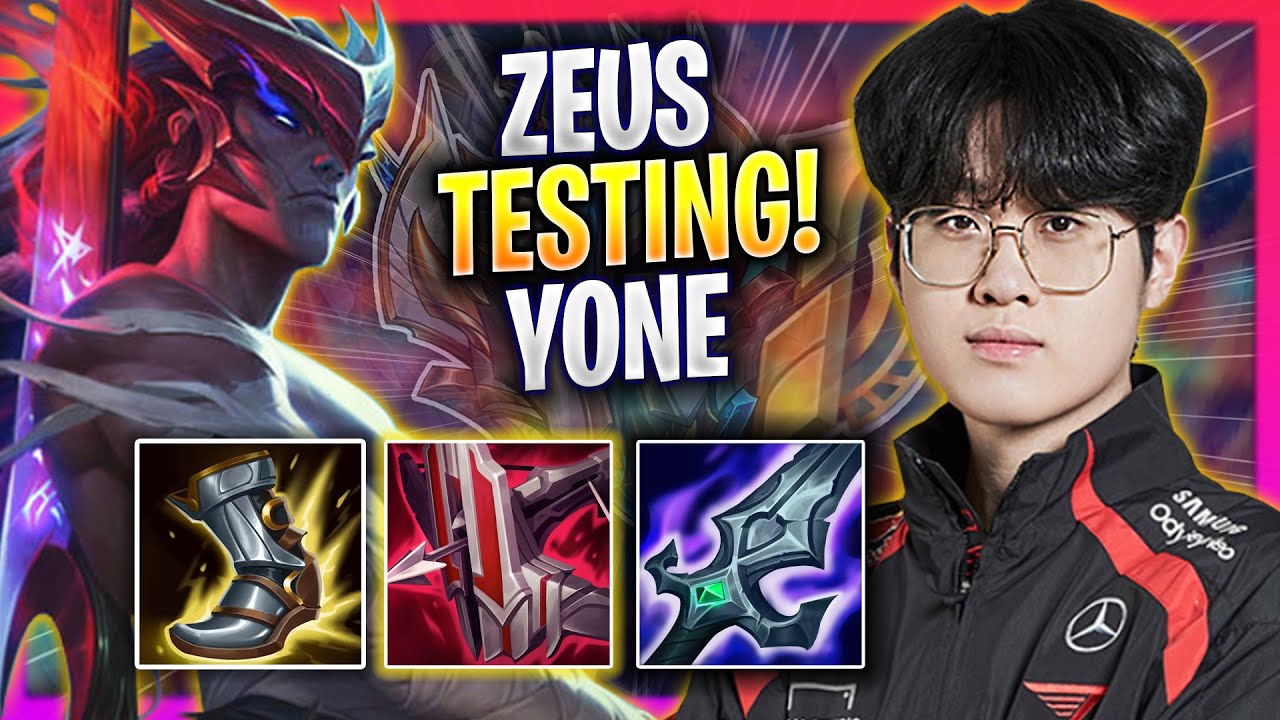 ZEUS TESTING YONE TOP IN KOREA SOLOQ! - T1 Zeus Plays Yone TOP vs Dr. Mundo! | Season 2024