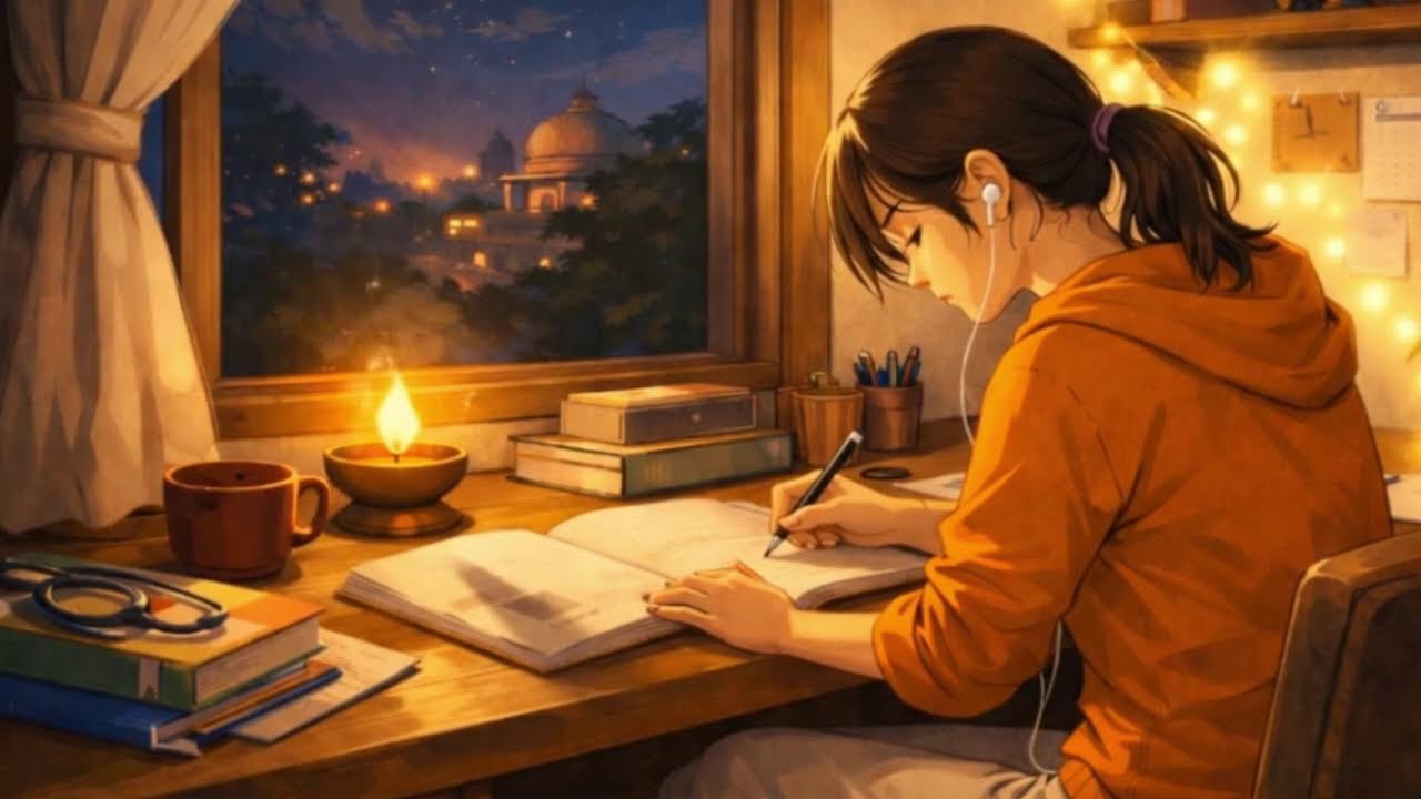 late night gentle rain ambience 🌧 cozy sound to chill to