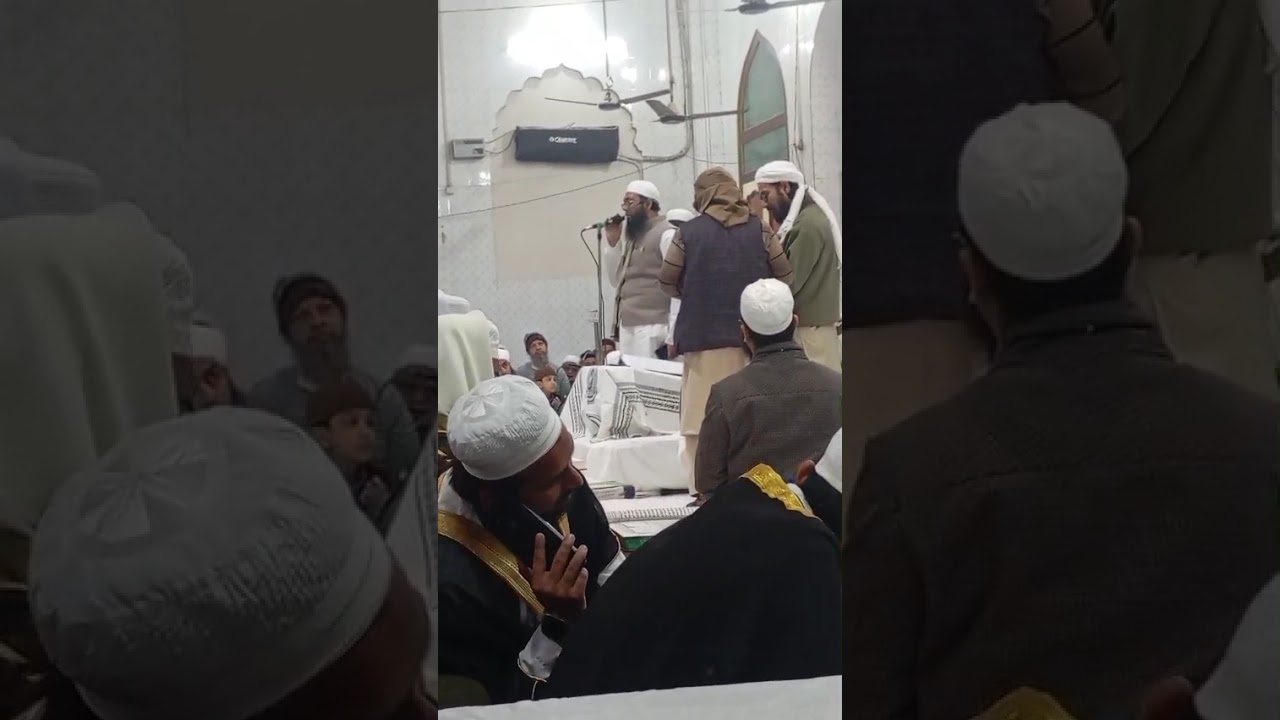 مفتی اجمل صاحب مرادآبادی بیان ختم بخاری شریف کے موقع پر مدرسہ حیات العلوم مرادآباد 