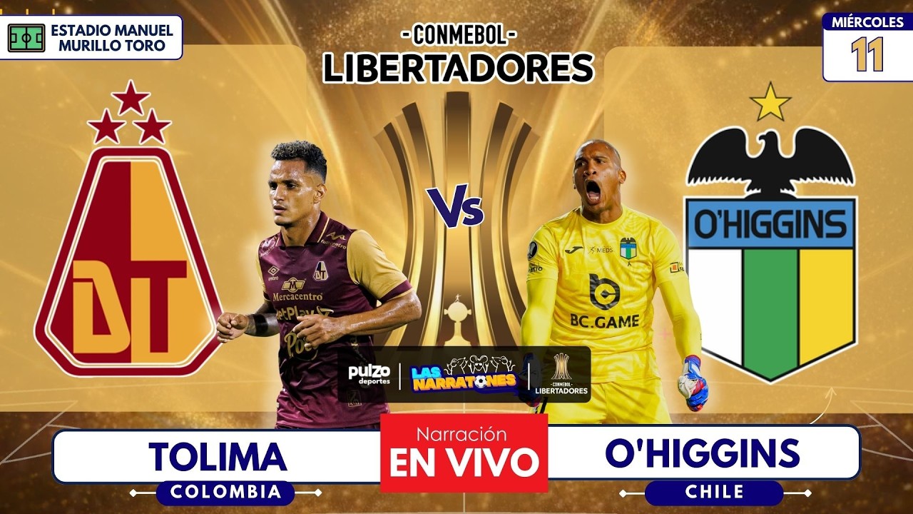 EN VIVO Tolima vs O'Higgins – Copa Libertadores | Narración en vivo | Pulzo Deportes