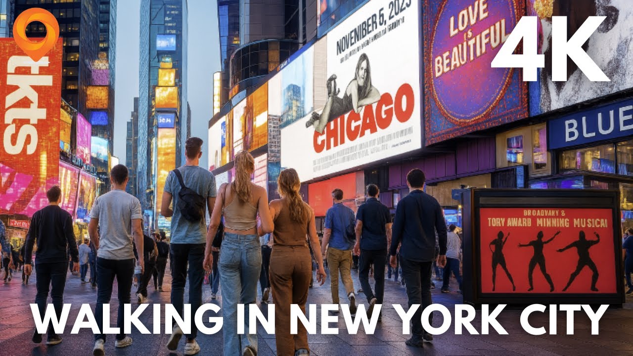 Midtown Manhattan Walking Tour | 1.5-Hour Stress-Relief Compilation Through NYC’s Brightest Streets