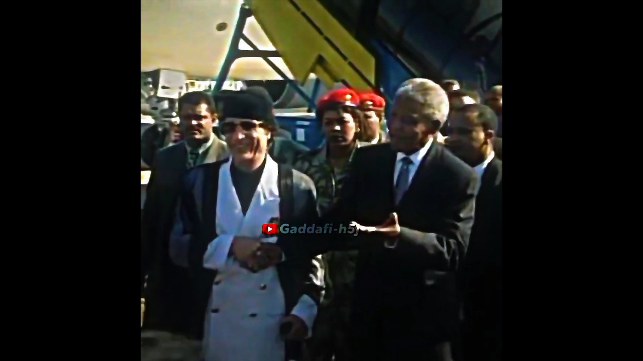 Muammar Gaddafi meets Nelson Mandela🫂🖤|#gaddafi#nelson#africa#viral#shorts#معمر