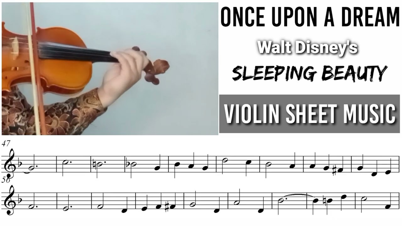 Free Sheet || Once Upon A Dream - Ost. Sleeping Beauty || Violin Sheet Music