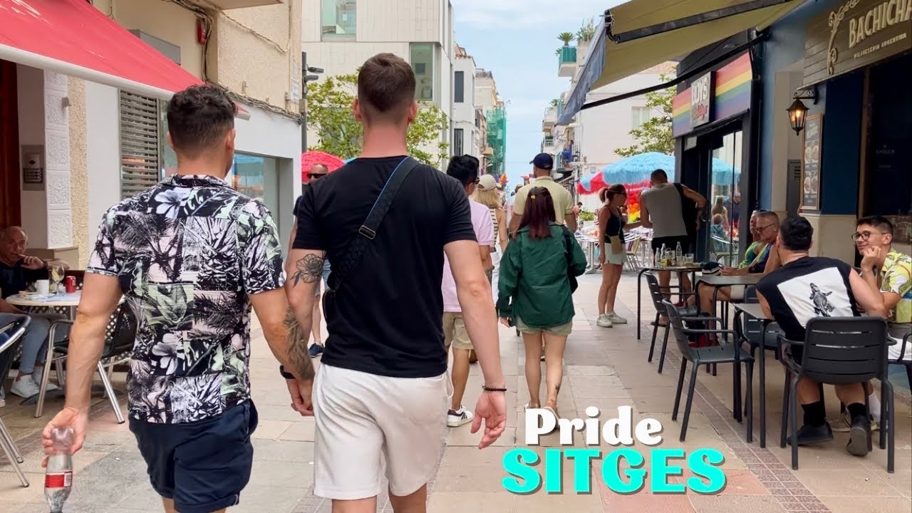 Arriving TOO EARLY for the Sitges Pride Parade 2024 🌈 Walking Tour Barcelona