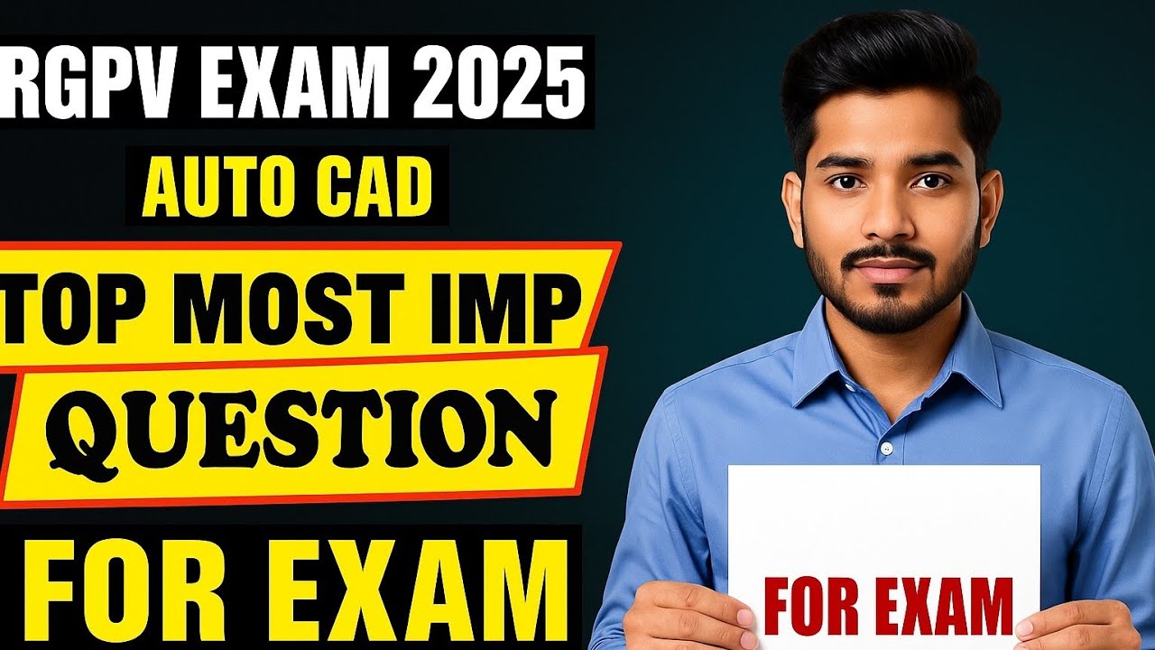 engineering drawing autocad important questions | engineering drawing important questions |Rgpv Exam