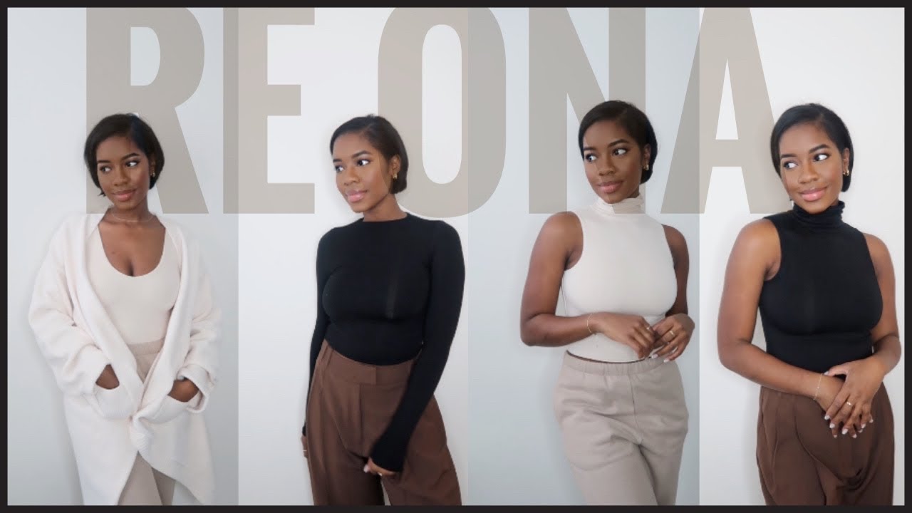RE ONA AW20 Try-on Haul | High quality basic pieces