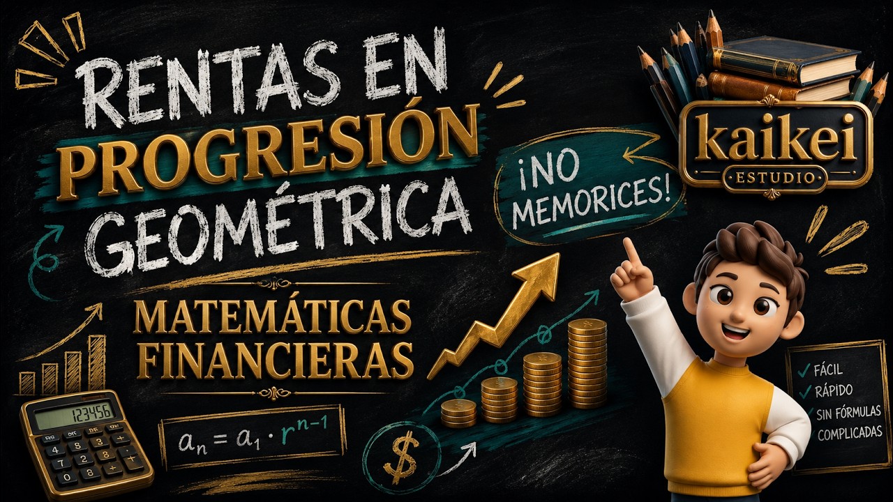 Rentas Financieras VARIABLES en PROGRESIÓN GEOMÉTRICA ✌aprende fórmulas FÁCILMENTE✌